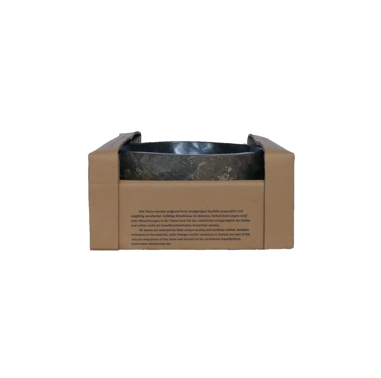  Product image 4 of the product “Water basin made of river stone. Model 3, approx. 34 x 38 x 15 cm height. ”